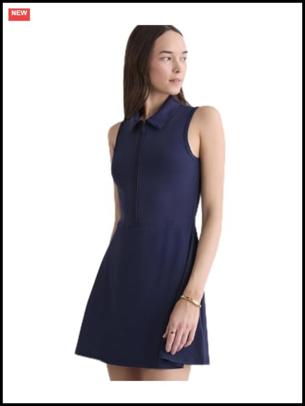 Performance Polo Dress with Shorts UPF 50 Stretch